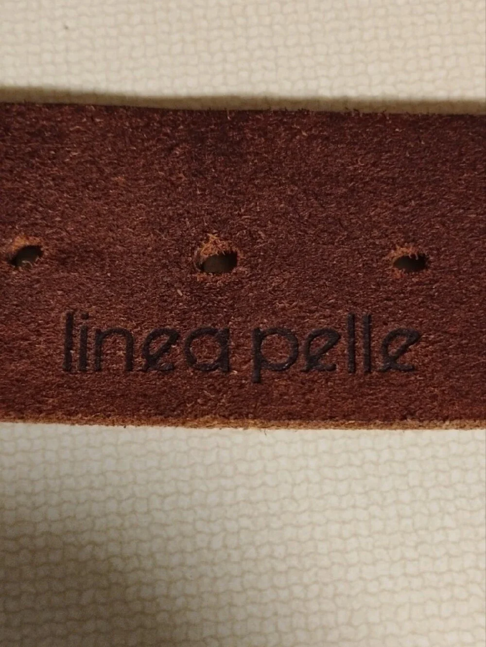 Linea Pelle Embellished Brown Leather Star Stud Belt with Rhinestones
